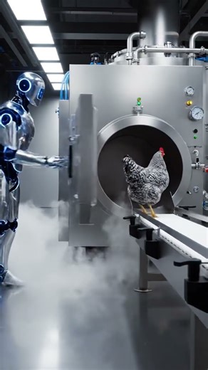 Inside the 2050 Factory: How Canned Chicken Meat Is Made #robot #animals