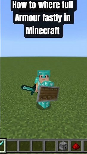 INSTANT Armor Equip Tutorial: Minecraft Pro Tips