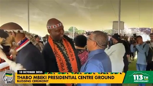 [WATCH] Today, we witnessed the end of the Thabo Mbeki Foundation office building, marking the beginning of the new Thabo Mbeki Presidential Centre. This symbolic and ceremonial groundbreaking ceremony took place at the site where the new precinct will be constructed in Johannesburg, South Africa. | Fikile Mbalula