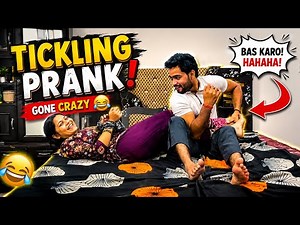 Tickling Prank On My Wife 😂 | She Couldn’t Stop Laughing 🤣 | Gone Wrong!