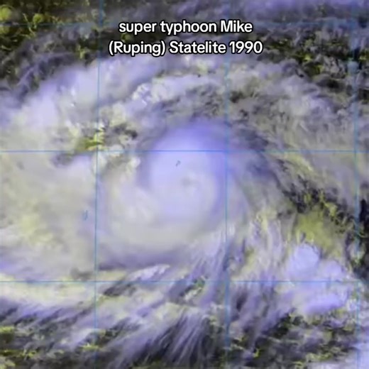 #satelite #animation super typhoon mike (Ruping) 1990