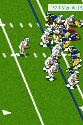 1981 Chargers vs Dolphins (highlight) Tommy Vigorito touchdown run.