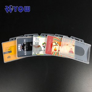 [Hot Item] Waterproof Double Side Transparent PVC Conference Lanyard Clear ID Card Name Badge Holder for Nurse School Student