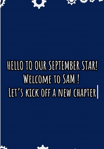 “Meet the newest star of our team 🌟🚀 “ #NewJourney #SAMGROUP #septemberhires