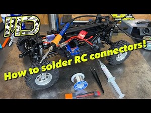How to solder and desolder RC battery connectors the right way! Do no waste your good plugs! ic5
