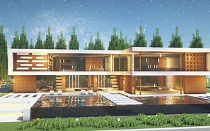 【Cubes】Minecraft 建筑教程-建造一个简单的现代住宅