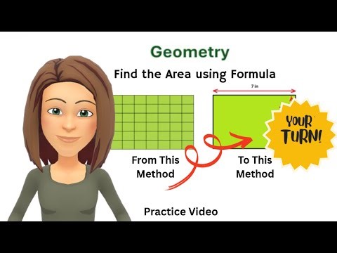 Practice Finding the Area using a Formula | MATH PLUS | Where math makes sense