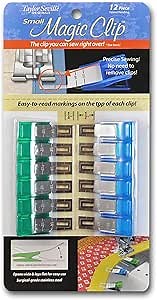 Taylor Seville Small Magic Clip Sewing and Quilting Clips 12-pc - Quilting Supplies and Notions - Sewing Accessories and Supplies