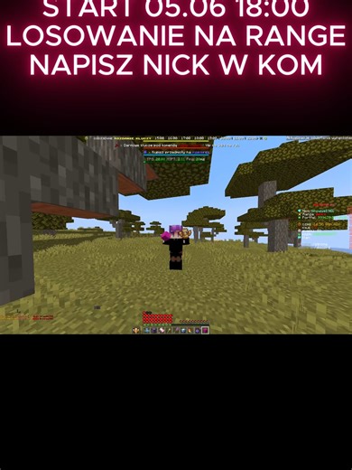 IP:Apexmc.pl Start 5 czerwca 18:00 (piątek) Losowanie na range napisz nick w kom trzeba dać like#pracise #minecraft #server #APEX