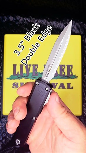 Microtech Ultratech ZBP 1122-12AP ⚡ Black Double Edge OTF