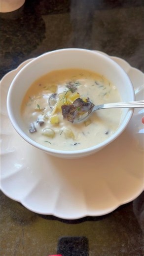 Creamy Mushroom & Chicken Soup 🍄🥣 | Easy Homemade Soup Recipe