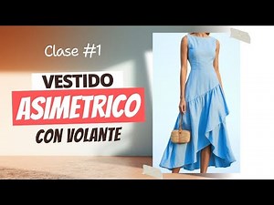 Vestido Asimétrico con Volante 👗✨ | Aprende a Patronar y Coser desde Cero