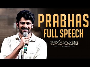 Prabhas Full Speech - Baahubali || Audio Launch Live || Rana Daggubati, SS Rajamouli
