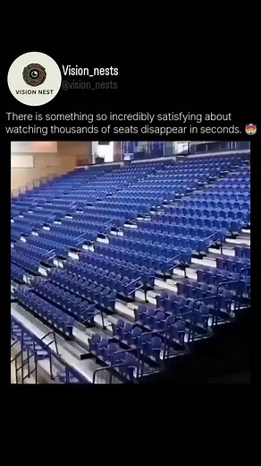 Vision nest on Instagram: "retractable and telescopic seating systems, a specialized field of architectural engineering designed to create "transformable" spaces. These systems are most commonly found in high-capacity venues like university gymnasiums, professional theaters, and lecture halls, where a single room must serve multiple functions. In the first half of the video, you see telescopic bleachers, often manufactured by companies like Hussey Seating or Audience Systems, which use motorized