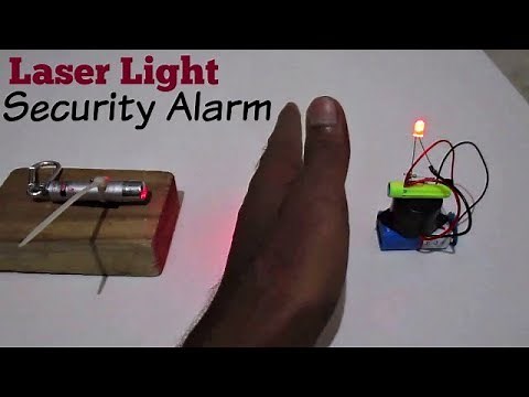 Laser Security Alarm - How to make a Laser Light Security Alarm System at Home