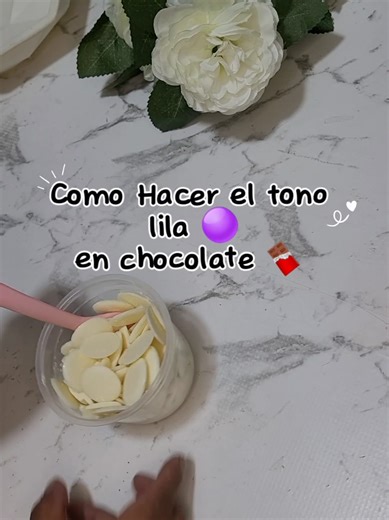 Cómo hacer el tono lila en chocolate