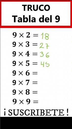 ✅👉 9 Times Table Trick ✅ 9 Times Table