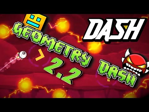Geometry Dash 2.2 - "Dash" - Playthrough (no coins)