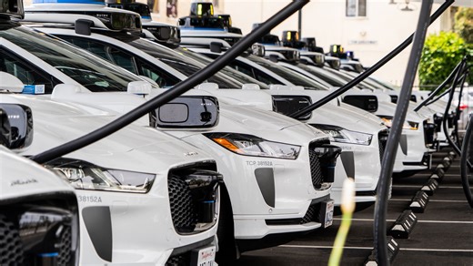 Hackers jam US road with 50 self-driving cabs in scene out of dystopian film