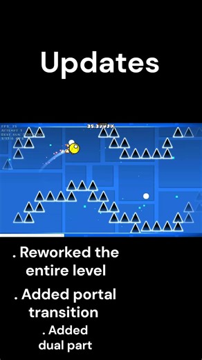 Day 2 of Building a Geometry Dash Level (READ DESC) #geometrydash #gdupdate #gd #gdedit #gdeditor