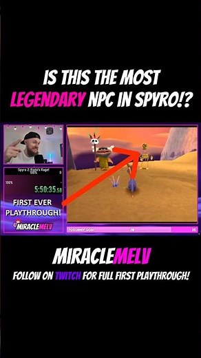 The Most LEGENDARY NPC In Spyro!? #spyro #firstplaythrough #retrogaming