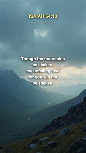 Isaiah 54:10 | His Unfailing Love Will Not Be Shaken #Shorts