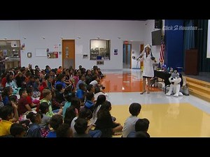 Britta Merwin visits Madden Elementary