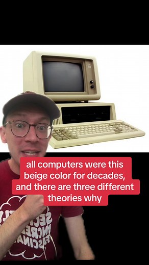 all computers were beige boxes for decades, and there are three different theories why 🖥 #history #tech #techhistory #design #designhistory #beige #beigebox #1980s #1990s #att #japan #germany #westgermany #ibm #apple