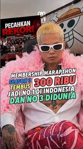 Marapthon Membership Hits 300k! No. 1 in Indo & 3rd in the World🤯 #shorts #marapthon #marapthon3