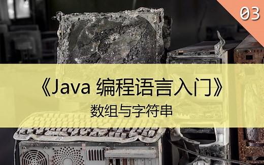 《Java编程语言入门》03.数组与字符串