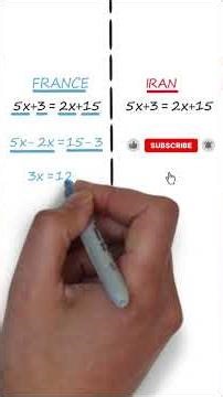 Math Iran vs France: 2 méthodes de calcul qui vont te choque #maths #mathematics