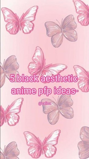 5 black aesthetic anime pfp ideas for girls!! #pfp #instagram #black #aesthetic