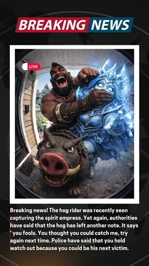 Breaking news! The hog rider was recently seen capturing the spirit empress. #likeandsubscribe