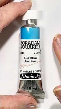 Atoll Blue Schmincke Horadam Watercolor 🎨 #watercolor #SchminckeWatercolor #swatches