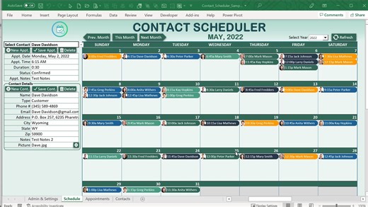 📅 Say goodbye to missed calls and forgotten follow-ups. The Contact Scheduler keeps your client list organized, schedules reminders automatically, and helps you stay on top of every relationship — right inside Excel. ✅ Set it once, never lose track again ✅ Works for clients, leads, or personal contacts ✅ Fully customizable for your workflow 🎯 Perfect for freelancers, small business owners, and anyone who needs to keep connections warm. 🎥 Watch the full training & get the free workbook now! Li
