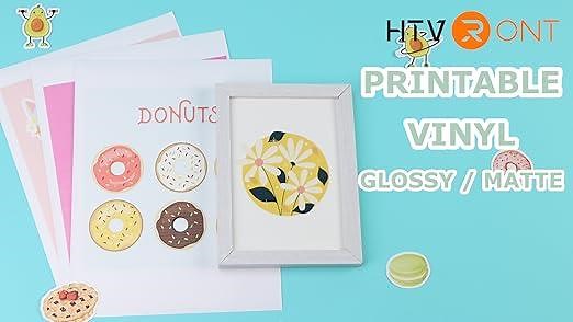 Printable vinyl sticker paper