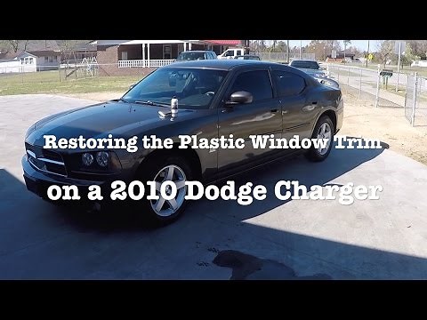 Restoring the Plastic Window Trim on a 2010 Dodge Charger