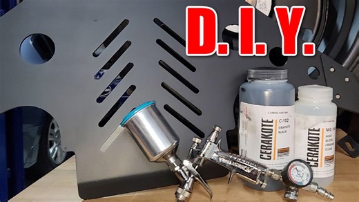 Applying cerakote at home with a DIY spray booth