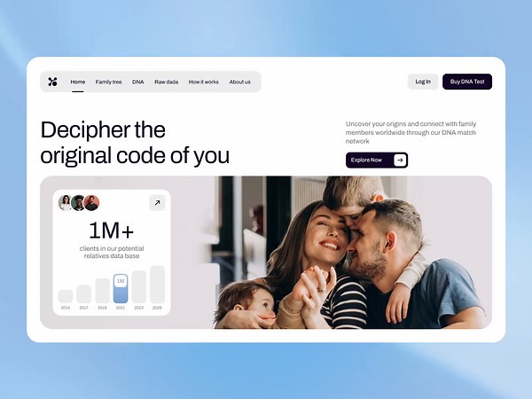 HealthTech | Precision Genetics | DNA | Web Interface Design