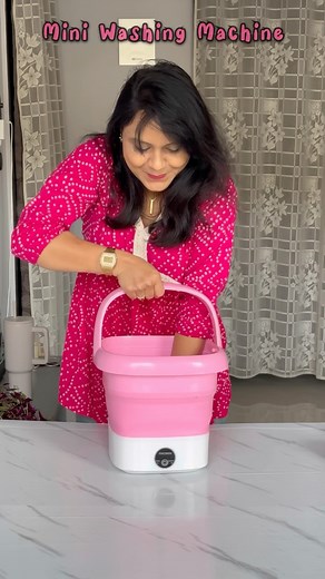 Annie Jain on Instagram: "Comment “DM” for link 🤗 Mini Foldable Washing Machine, Bucket, Winter Washing Machine, Mini Washing Machine, Travelling Machine,"