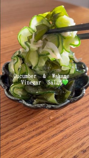 【腸活作り置き🌿】砂糖不使用でつくるきゅうりとわかめの酢の物🥒🩵