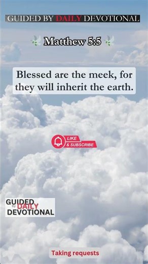🕊️ Matthew 5:5 Explained: The Meek Shall Inherit the Earth 🕊️
