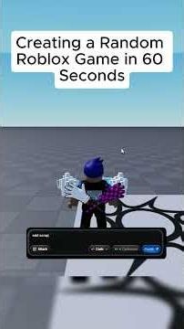 Creating a Random Roblox Game in 60 Seconds 🛒 #forgeguipartner #robloxdev #roblox