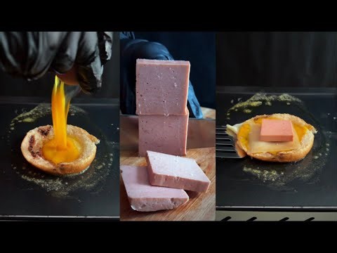 ASMR Making Corned Beef and Egg Toast | Relaxing Breakfast Cooking Sounds