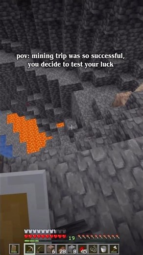 DO NOT GAMBLE! #casino #minecraft #caving #mining #diamonds #pickaxe #luck