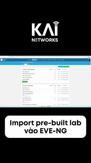 Cách import các bài lab của khóa học Kai Networks vào EVE-NG để làm lab #ccna #ccnp #kainguyen #kainetworks