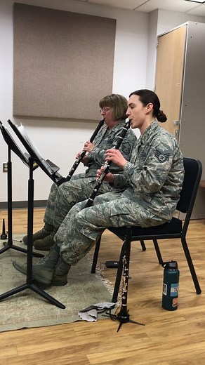 Today we are excited to share a video of our American Clarinet Quartet rehearsing the Charleston! This piece was written in 1923 by James P. Johnson, the father of stride piano. The song characterized the Roaring Twenties and became so popular that it inspired a dance sharing the same name! #heritageofamericaband #americanclarinetquartet #clarinet #usafbands #militaryband #americanmusic #roaringtwenties #thecharleston | USAF Heritage of America Band