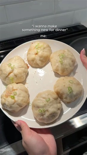 making chinese pork baos for dinner