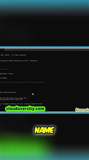 Unlock Pluggable Database: Root Access Guide #shorts