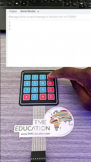 Arduino Clavier Matriciel 4×4 #claviermatriciel #arduino #électronique #électricien #éducation